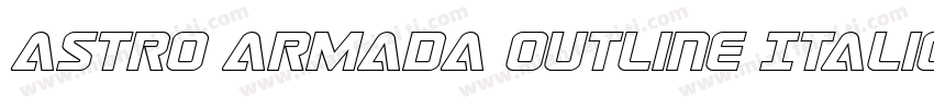 Astro Armada Outline Italic字体转换